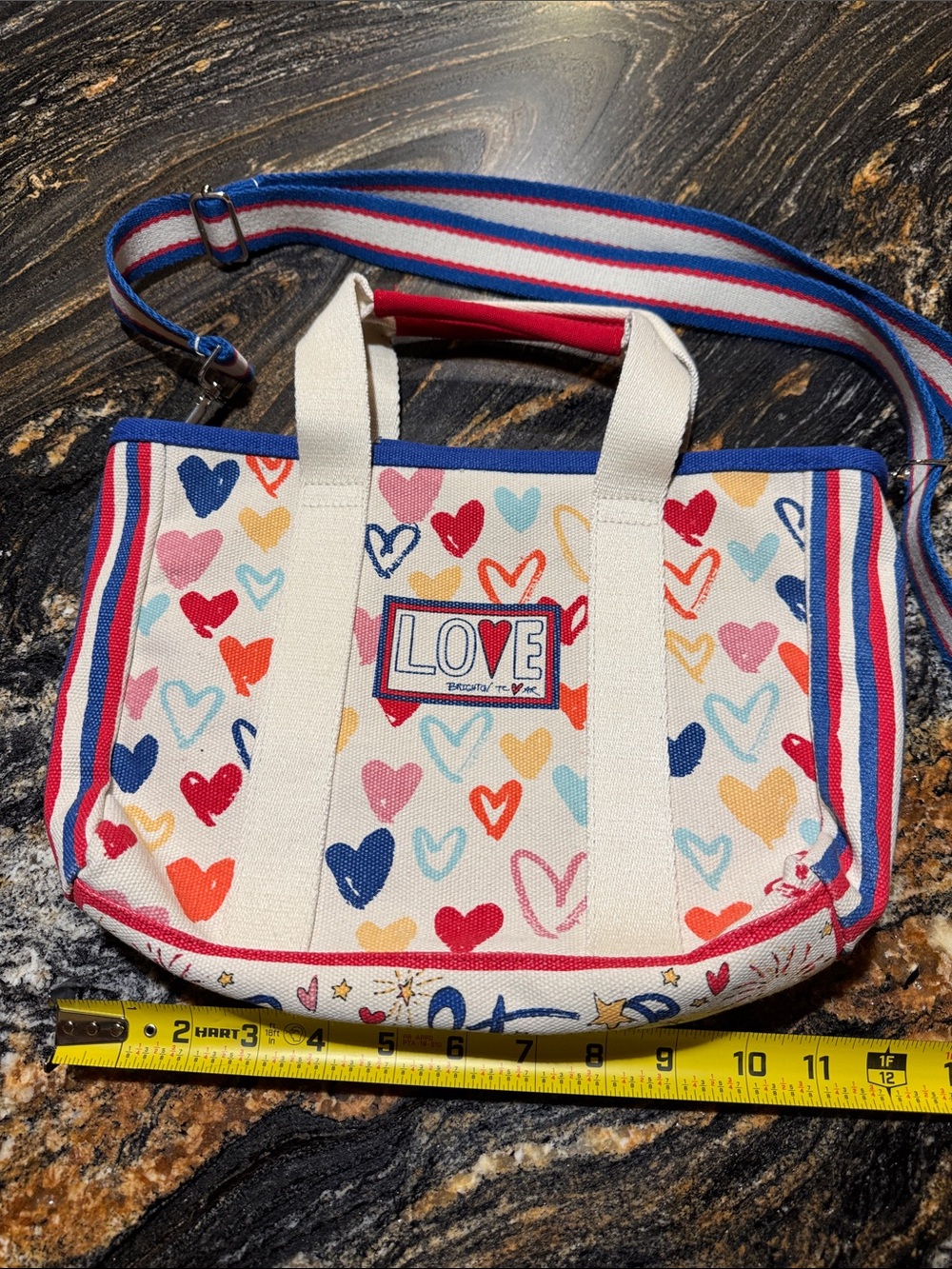 BRIGHTON Red, White and You mini tote
